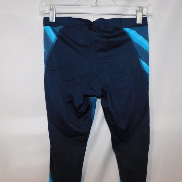 Reebok Crossfit Womens M Blue Yellow Train / Prepare For the Unknowable Tights - Picture 10 of 10